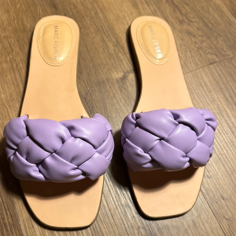 Marc Fisher Women's Bolier Braided Slide Sandals